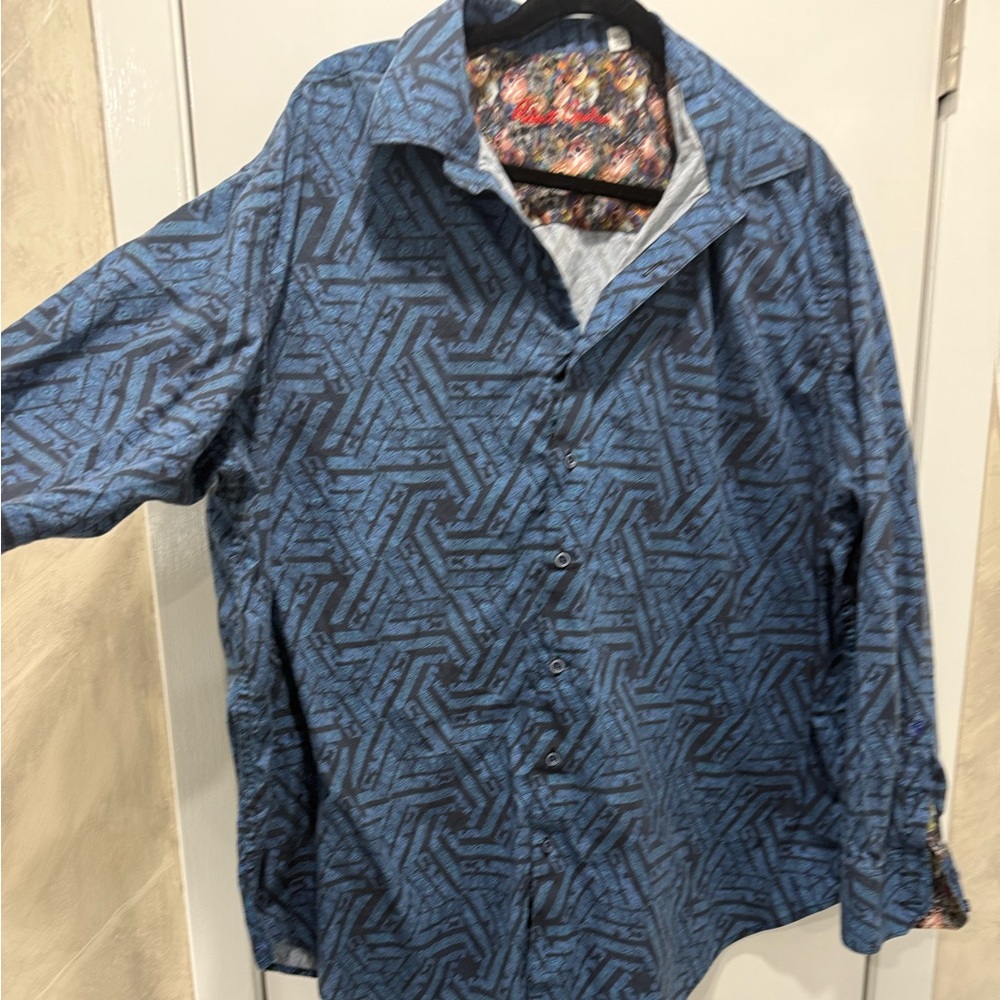 Robert Graham Multicolor Skull Lining Shirt
